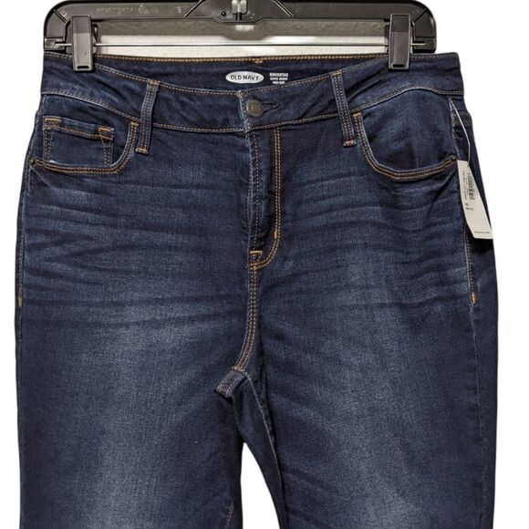 NWT OLD NAVY Rock Star Super Skinny High Rise Jeans 10 Petite - Picture 3 of 7